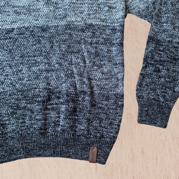 Mens striped sweater grey LARGE - Picture 6 of 7